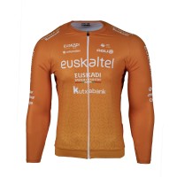 Heren Fietskleding Agu Euskaltel Euskadi 2025 Premium Midlayer Shirt met Lange Mouwen