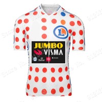 Polka Dot Jumbo Visma Tour De France 2021 Team Wielerkleding Fietsshirt Korte Mouw 2021062732