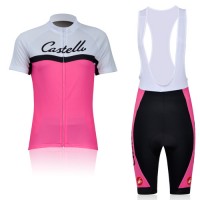 2011 Dames castelli Fietskleding Fietsshirt Korte+Korte fietsbroeken Bib 3615
