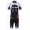 2013 Cube Fietsshirt Korte mouw+Korte fietsbroeken met zeem Kits wit zwart 616