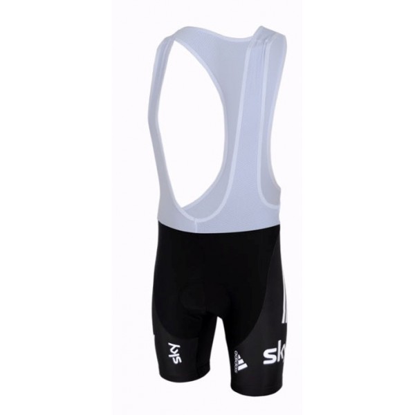 2013 Team Sky UCI Korte fietsbroeken Bib met zeem zwart wit 4525