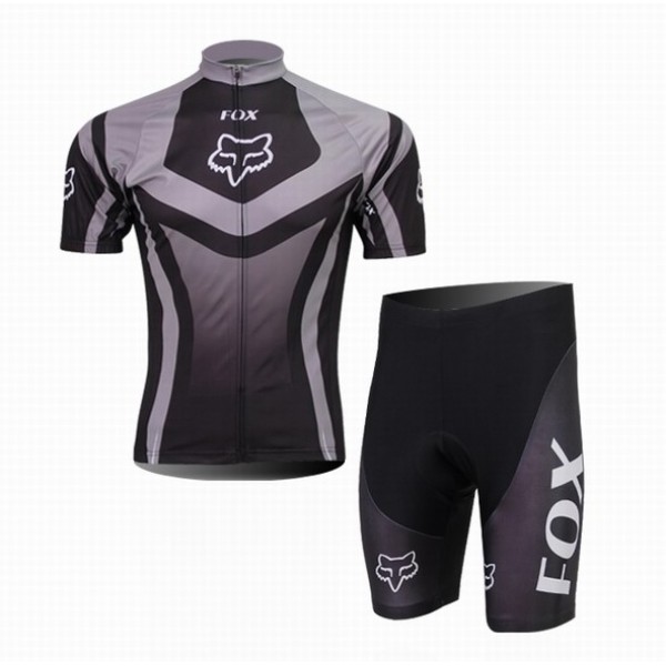 2014 Fox Racing Fietskleding Fietsshirt Korte Mouwen+Fietsbroek Korte zeem zwart 991