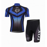 2014 Fox Racing Fietspakken Fietsshirt Korte+Korte koersbroeken Bib blauw 992