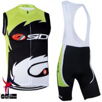 2014 SIDI Fietsshirt Zonder Mouwen+Korte Fietsbroeken Bib 1446
