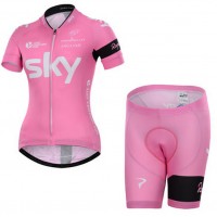 2015 Sky Dames Fietsshirt Korte Mouw+Korte Fietsbroeken 3501