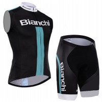 2015 Bianchi Fietsshirt Zonder Mouwen+Korte Fietsbroeken 1528