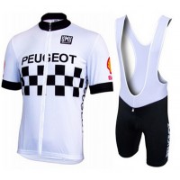 2015 PEUGEOT Santini Fietskleding Fietsshirt Korte+Korte Fietsbroeken Bib 2488