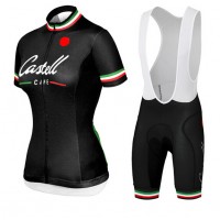 2015 Castelli CAFE Dames Fietskleding Fietsshirt Korte+Korte Fietsbroeken Bib wit 3548