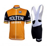 2015 MOLTENI Santini orange Fietskleding Fietsshirt Korte+Korte Fietsbroeken Bib 2479