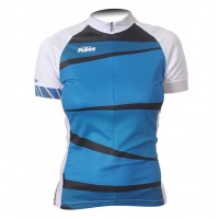 2015 KTM Dames Blauw Fietsshirt Korte Mouw 3576