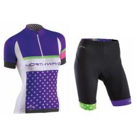 Northwave Dames purper Fietskleding Fietsshirt Korte+Korte fietsbroeken 2016036170