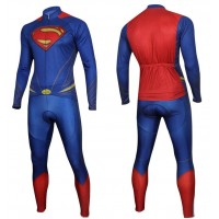 Superman Fietskleding Fietsshirt lange mouw+Lange fietsbroeken 2016036500