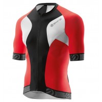 2016 Skins Tremola Fietsshirt Korte Mouw rood zwart wit 2016036656