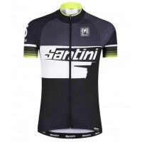 2016 Santini Atom 20 zwart wit groen Fietsshirt Korte Mouw 2016036609