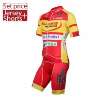 2016 WALLONIE BRUXELLES-GROUP PROTECT Fietskleding Fietsshirt Korte+Korte fietsbroeken 2016036767