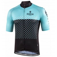 2022 Bianchi Milano Quirra Black Green Wielerkleding Fietsshirt Korte Mouw MPkOW