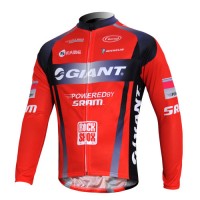 Giant Sram Pro Team Fietsshirt lange mouw rood zwart 4467