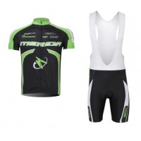Merida 2014 Fietspakken Fietsshirt Korte+Korte koersbroeken Bib Black groen 1099