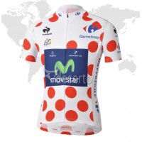 Movistar Tour de France Bolletjestrui Fietsshirt Korte mouw 1375