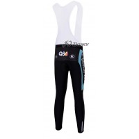 Omega Pharma Quick Step Pro Team lange fietsbroeken Bib met zeem blauw wit 4722