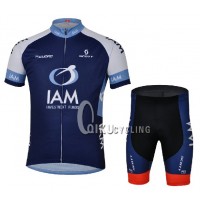 Team IAM Fiets Fietskleding Fietsshirt Korte Mouwen+Fietsbroek Korte zeem 1247