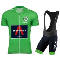 Ineos Grenadier 2020 Tour De France groen Fietskleding Wielershirt Korte Mouw+Korte Fietsbroeken Bib 2036