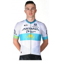 2020 Astana Pro Team Fietsshirt Korte Mouw Wit 1SB0P 1SB0P