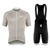 2020 DE MARCHI Taormina Fietskleding Wielershirt Korte Mouw+Korte Fietsbroeken Bib Gris J67N3 J67N3