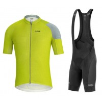 GORE WEAR GORE C3 Line Fietskleding Wielershirt Korte Mouw+Korte Fietsbroeken Bib Blauw Groen P02O2 P02O2