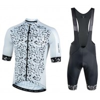 NALINI Sydney 2000 Fietskleding Wielershirt Korte Mouw+Korte Fietsbroeken Bib Wit Zwart FBCDY FBCDY