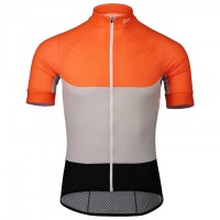 2020 POC Essential Road Light Fietsshirt Korte Mouw Gris Orange 3BON8 3BON8