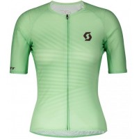 Dames SCOTT RC Premium Climber 2020 Fietsshirt Korte Mouw Grün 2020316