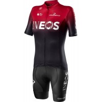 TEAM INEOS 2020 Dames Set Fietsshirt Korte Mouw+Korte fietsbroeken Bib CASTELLI Fietsen Profteams 2020041