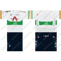 Team INEOS Grenadier 2021 UCI World Champion Fietskleding Set Wielershirt Korte Mouw+Korte Fietsbroeken 2021166