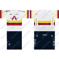 Team INEOS Grenadier 2021 UCI World Champion Fietskleding Set Wielershirt Korte Mouw+Korte Fietsbroeken 2021160