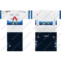 Team INEOS Grenadier 2021 UCI World Champion Fietskleding Set Wielershirt Korte Mouw+Korte Fietsbroeken 2021162