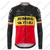 Jumbo Visma 2021 Belgium Maillot Cyclisme Manches Longe 2021216