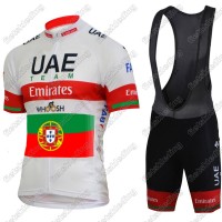 UAE EMIRATES Portugal Summer Mannen-s 2021 Wielerkleding Set Fietsshirts Korte Mouw+Korte Wielerbroek Bib 2021454