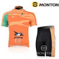 JAYCO Pro Team Fietsshirt Korte mouw Korte fietsbroeken met zeem Kits roze 262