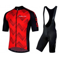 2019 Nalini Podio 20 rood Fietskleding Set Fietsshirt Korte Mouw+Korte fietsbroeken NFWY894