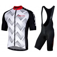 2019 Nalini Podio 20 wit Fietskleding Set Fietsshirt Korte Mouw+Korte fietsbroeken YOHI379