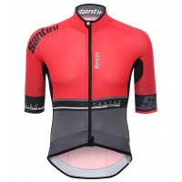 Santini Profteams 2017 Photon 30 Rood Fietsshirt Korte Mouw 253KRRTL 2017082345