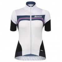 Dames Santini Queen Of The Mountains 2017 wit Fietsshirt Korte Mouw 531AYXCP 2017082370