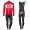 2017 Lotto-Soudal rood Winter Set Wielerkleding Wielershirt lange mouw+Lange fietsbroeken Bib 2500