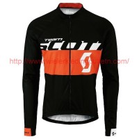 2015 Team Scott zwart/rood Wielerkleding Wielershirt lange mouw 213510