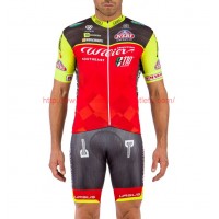 2016 Team Wilier Sud-Est rood-Fluo Wielerkleding Wielershirt Korte+Korte Fietsbroeken Bib 213605