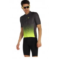 PEARL IZUMI Attack Fietskleding Wielershirt Korte Mouw+Korte Fietsbroeken Bib Geel Grijs JCSIU