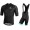 BIANCHI MILANO Savignano Black Fietskleding Set Fietsshirt Korte Mouw+Korte fietsbroeken Bib 190224059