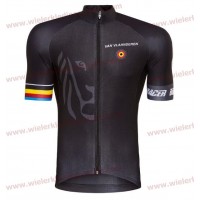Bioracer Van Vlaanderen Zwart 2018 Wielershirt korte mouwen 18A0093
