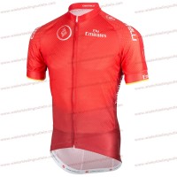 Dubai Tour 2018 rood Wielershirt korte mouwen A2019382